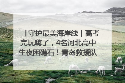 守护最美海岸线｜高考完玩嗨了，4名河北高中生夜困礁石！青岛救援队火速出动救上岸