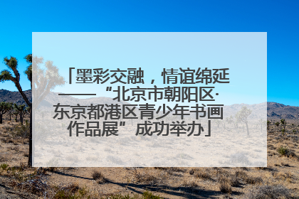 墨彩交融，情谊绵延——“北京市朝阳区·东京都港区青少年书画作品展”成功举办