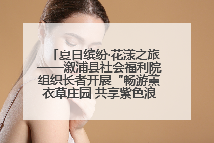夏日缤纷·花漾之旅——溆浦县社会福利院组织长者开展“畅游薰衣草庄园 共享紫色浪漫”户外活动