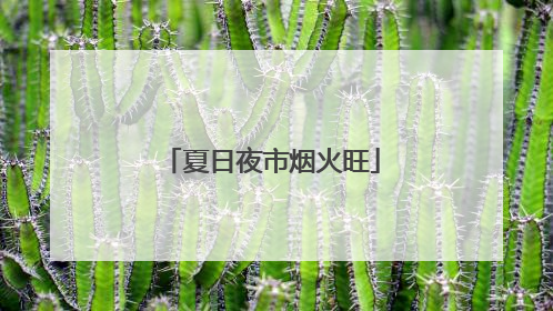 夏日夜市烟火旺