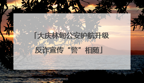 大庆林甸公安护航升级 反诈宣传“警”相随