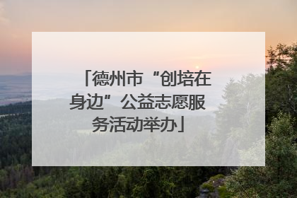 德州市“创培在身边”公益志愿服务活动举办