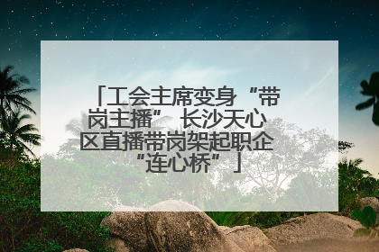 工会主席变身“带岗主播” 长沙天心区直播带岗架起职企“连心桥”