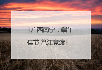 广西南宁：端午佳节 邕江竞渡