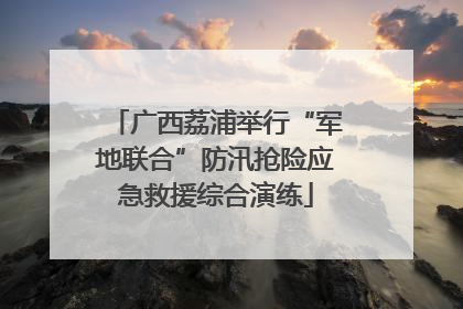 广西荔浦举行“军地联合”防汛抢险应急救援综合演练