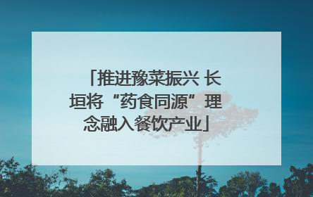 推进豫菜振兴 长垣将“药食同源”理念融入餐饮产业