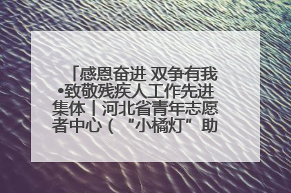 感恩奋进 双争有我•致敬残疾人工作先进集体丨河北省青年志愿者中心（“小橘灯”助残接力计划实施团队）：用温暖陪伴，守护特殊孩子成长