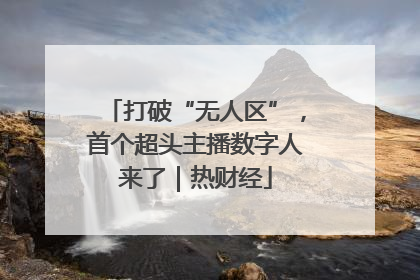打破“无人区”，首个超头主播数字人来了｜热财经