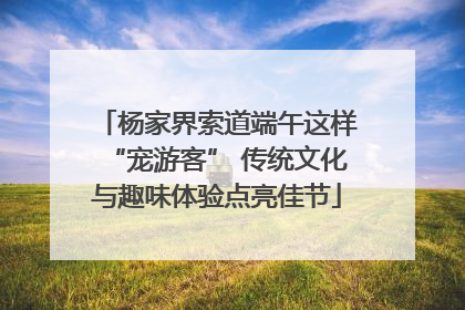 杨家界索道端午这样“宠游客” 传统文化与趣味体验点亮佳节