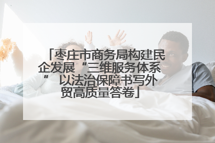 枣庄市商务局构建民企发展“三维服务体系” 以法治保障书写外贸高质量答卷
