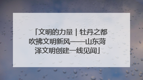 文明的力量｜牡丹之都吹拂文明新风——山东菏泽文明创建一线见闻