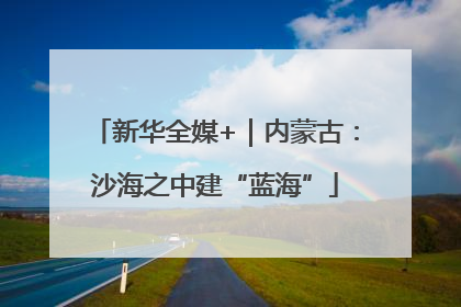 新华全媒+｜内蒙古：沙海之中建“蓝海”