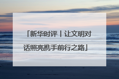 新华时评丨让文明对话照亮携手前行之路