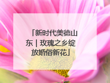 新时代美德山东｜玫瑰之乡绽放婚俗新花