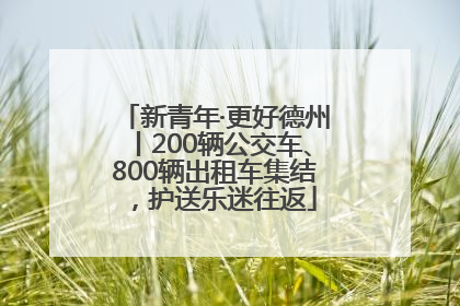新青年·更好德州丨200辆公交车、800辆出租车集结，护送乐迷往返