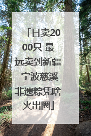 日卖2000只 最远卖到新疆 宁波慈溪非遗粽凭啥火出圈
