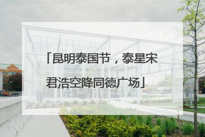 昆明泰国节，泰星宋君浩空降同德广场