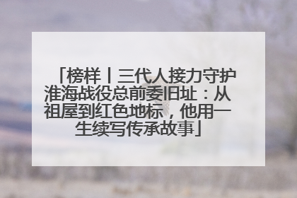 榜样丨三代人接力守护淮海战役总前委旧址：从祖屋到红色地标，他用一生续写传承故事