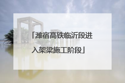 潍宿高铁临沂段进入架梁施工阶段