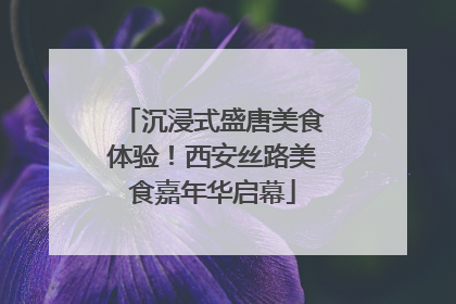 沉浸式盛唐美食体验！西安丝路美食嘉年华启幕