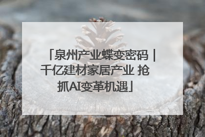 泉州产业蝶变密码｜千亿建材家居产业 抢抓AI变革机遇