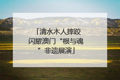 清水木人摔跤 闪耀澳门“根与魂”非遗展演