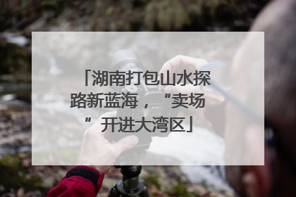 湖南打包山水探路新蓝海，“卖场”开进大湾区