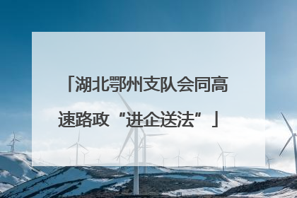 湖北鄂州支队会同高速路政“进企送法”