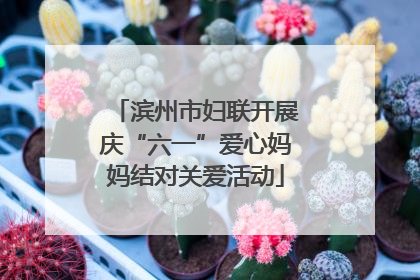 滨州市妇联开展庆“六一”爱心妈妈结对关爱活动