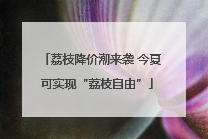 荔枝降价潮来袭 今夏可实现“荔枝自由”