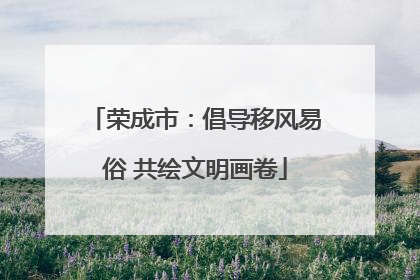 荣成市：倡导移风易俗 共绘文明画卷