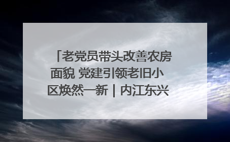 老党员带头改善农房面貌 党建引领老旧小区焕然一新｜内江东兴“红”在哪？④