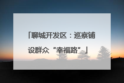 聊城开发区：巡察铺设群众“幸福路”