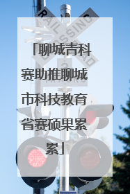 聊城青科赛助推聊城市科技教育省赛硕果累累