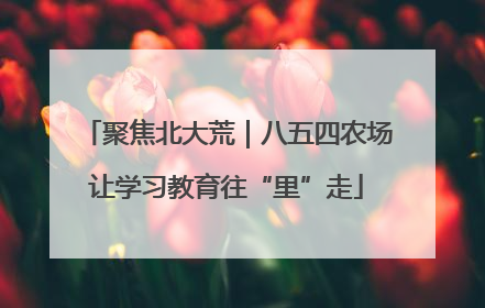 聚焦北大荒｜八五四农场让学习教育往“里”走