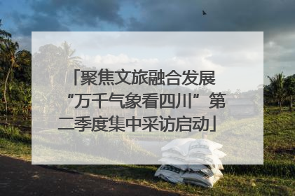 聚焦文旅融合发展 “万千气象看四川”第二季度集中采访启动