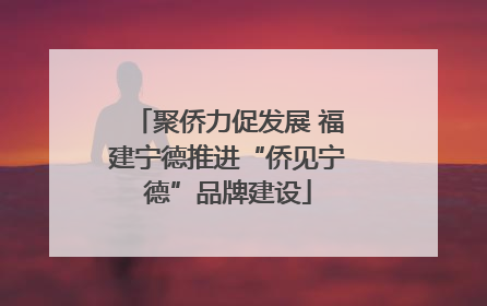 聚侨力促发展 福建宁德推进“侨见宁德”品牌建设