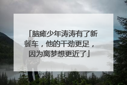 脑瘫少年涛涛有了新餐车，他的干劲更足，因为离梦想更近了