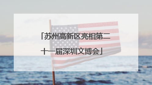 苏州高新区亮相第二十一届深圳文博会