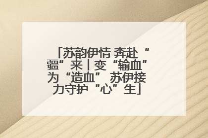 苏韵伊情 奔赴“疆”来丨变“输血”为“造血” 苏伊接力守护“心”生