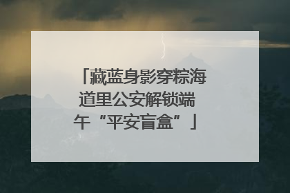 藏蓝身影穿粽海 道里公安解锁端午“平安盲盒”