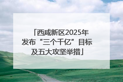 西咸新区2025年发布“三个千亿”目标及五大攻坚举措