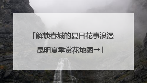 解锁春城的夏日花事浪漫 昆明夏季赏花地图→