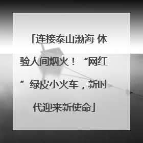 连接泰山渤海 体验人间烟火！“网红”绿皮小火车，新时代迎来新使命