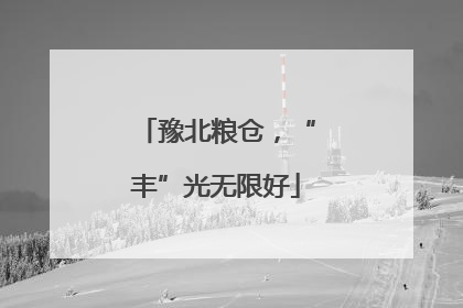 豫北粮仓，“丰”光无限好