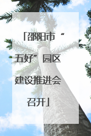 邵阳市“五好”园区建设推进会召开