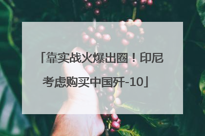 靠实战火爆出圈！印尼考虑购买中国歼-10
