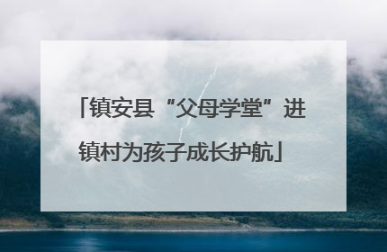 镇安县“父母学堂”进镇村为孩子成长护航