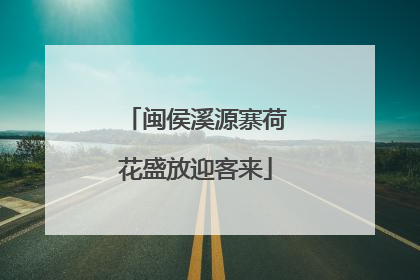闽侯溪源寨荷花盛放迎客来