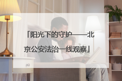 阳光下的守护——北京公安法治一线观察